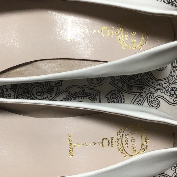 Paidian Wetlooks Patent Leather Wedge Shoe , White, gr.39 - Picture 2 of 6